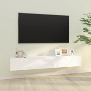 Zidni TV ormarići 2 kom bijeli 100x30x30 cm konstruirano drvo