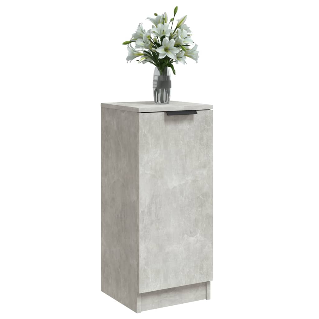 Komoda siva boja betona 30 x 30 x 70 cm od konstruiranog drva