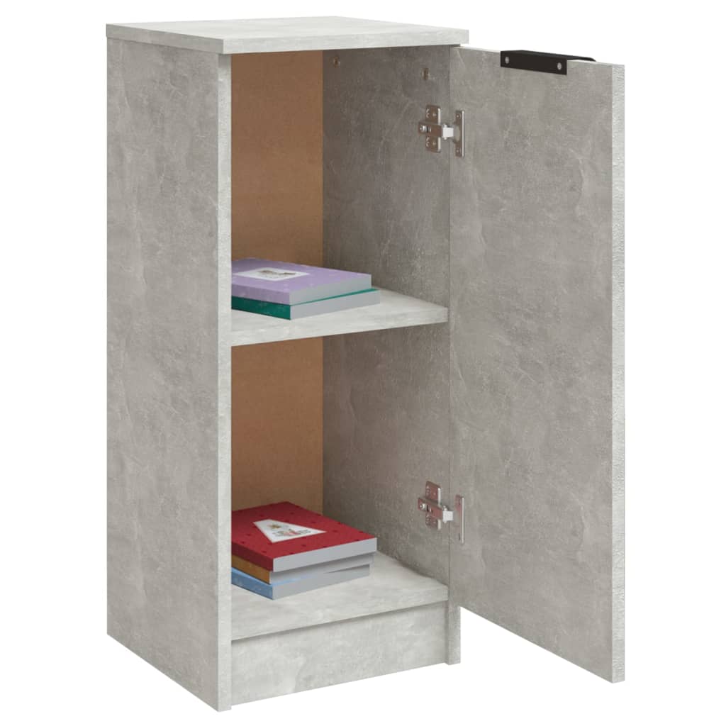 Komoda siva boja betona 30 x 30 x 70 cm od konstruiranog drva