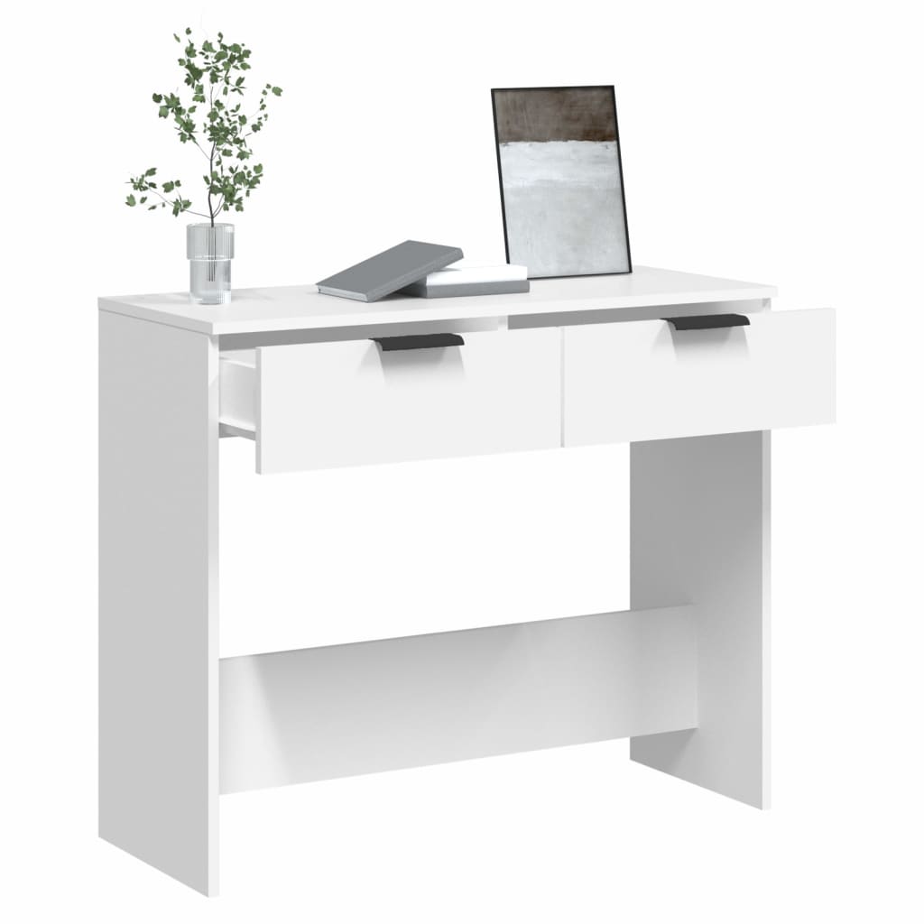 Konzolni stol bijeli 90 x 36 x 75 cm od konstruiranog drva