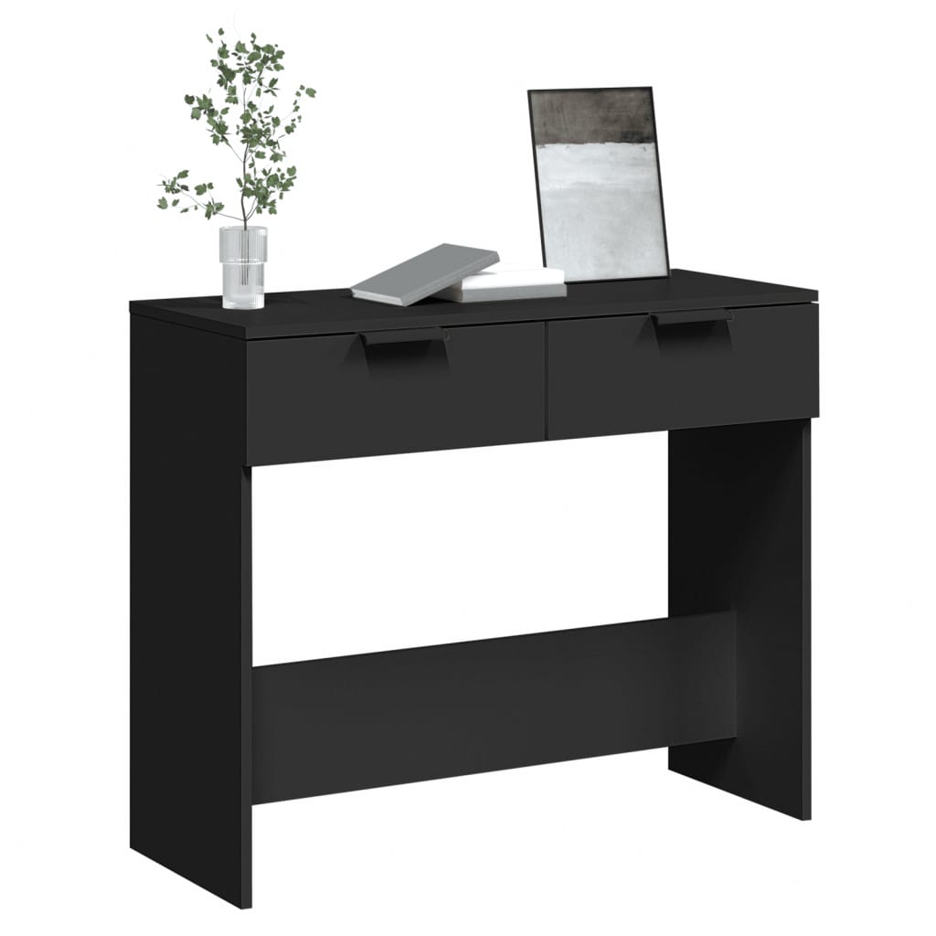 Konzolni stol crni 90 x 36 x 75 cm od konstruiranog drva