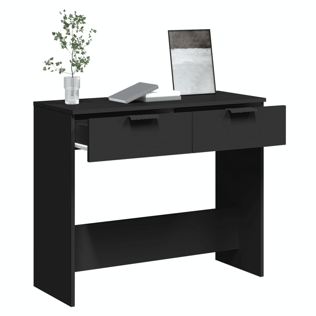 Konzolni stol crni 90 x 36 x 75 cm od konstruiranog drva