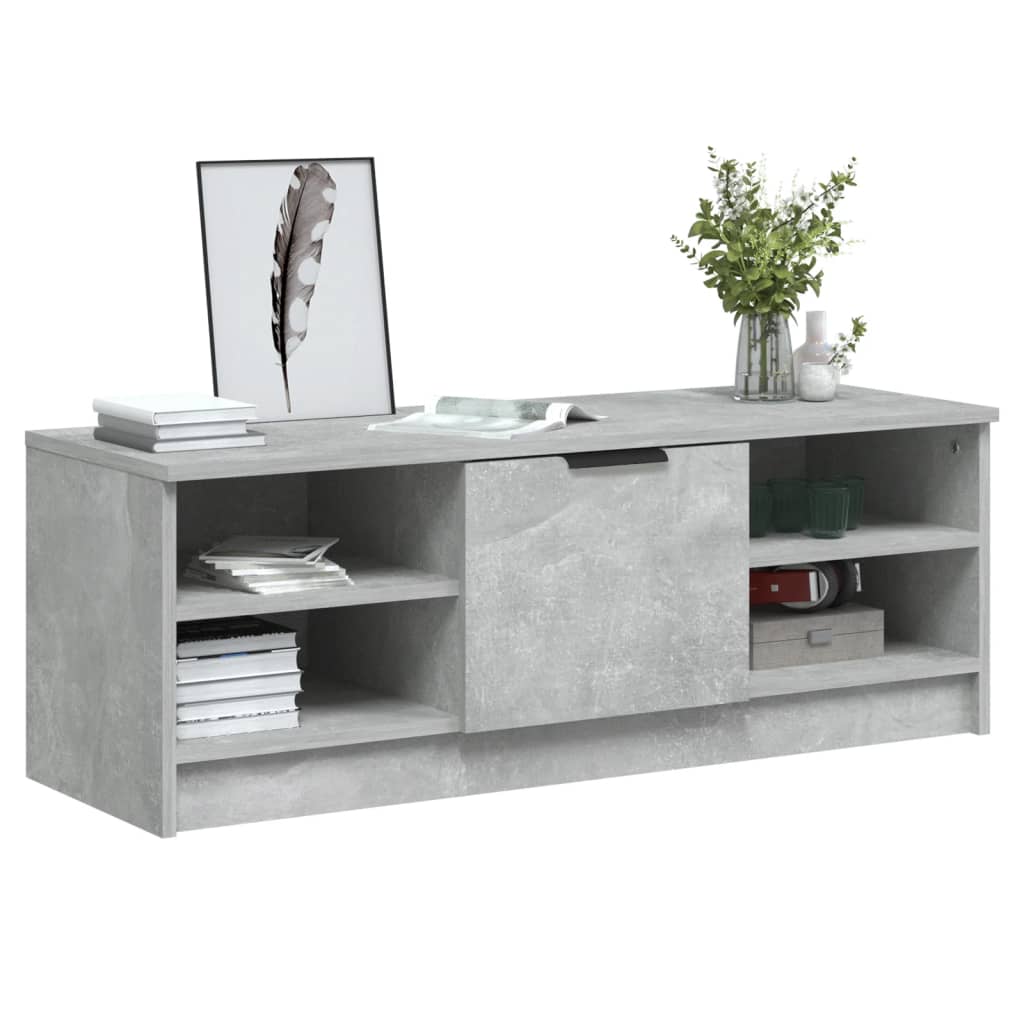 TV ormarić boja betona 102x35,5x36,5 cm konstruirano drvo