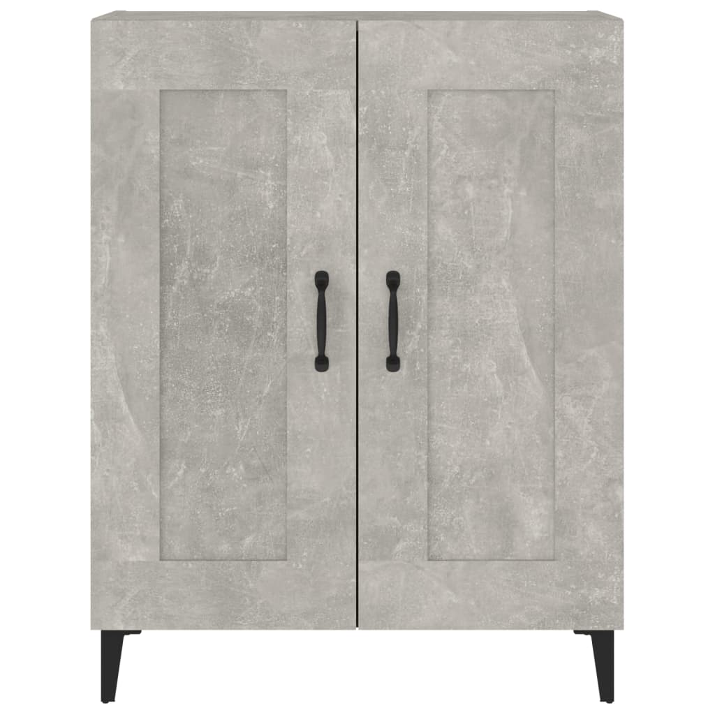 Komoda siva boja betona 69,5 x 34 x 90 cm od konstruiranog drva