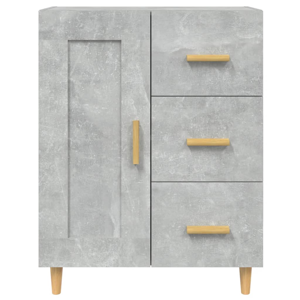 Komoda siva boja betona 69,5 x 34 x 90 cm od konstruiranog drva