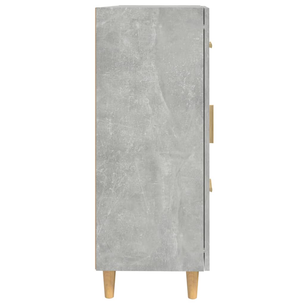 Komoda siva boja betona 69,5 x 34 x 90 cm od konstruiranog drva