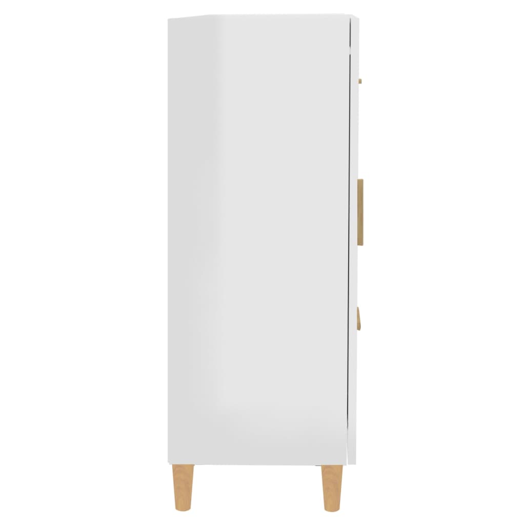 Komoda sjajna bijela 69,5x34x90 cm od konstruiranog drva