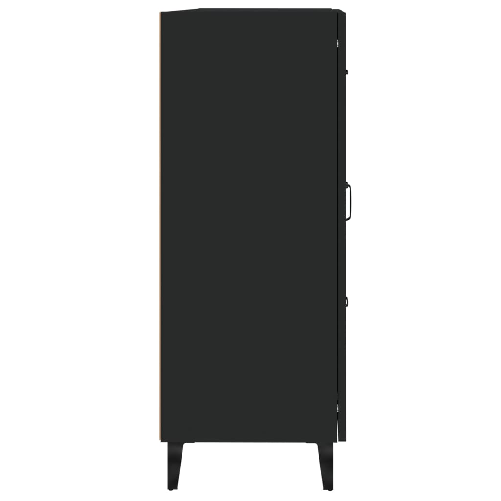 Komoda crna 69,5 x 34 x 90 cm od konstruiranog drva