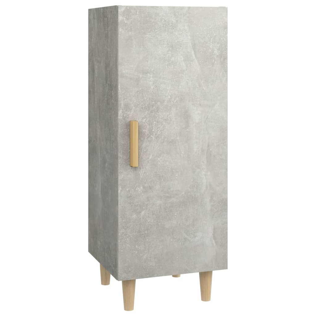 Komoda siva boja betona 34,5x34x90 cm od konstruiranog drva