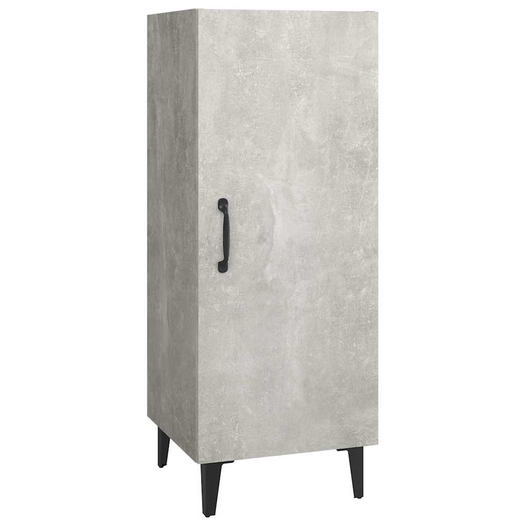Komoda siva boja betona 34,5x34x90 cm od konstruiranog drva