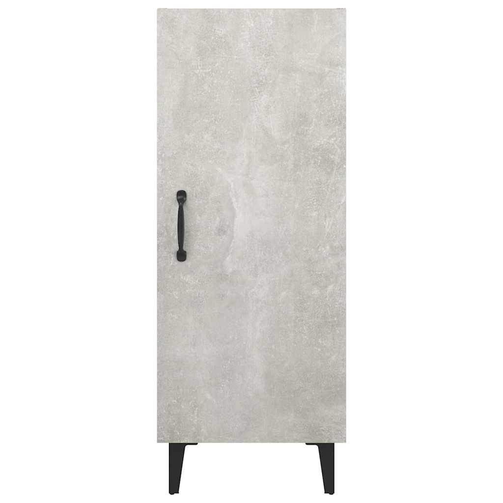 Komoda siva boja betona 34,5x34x90 cm od konstruiranog drva