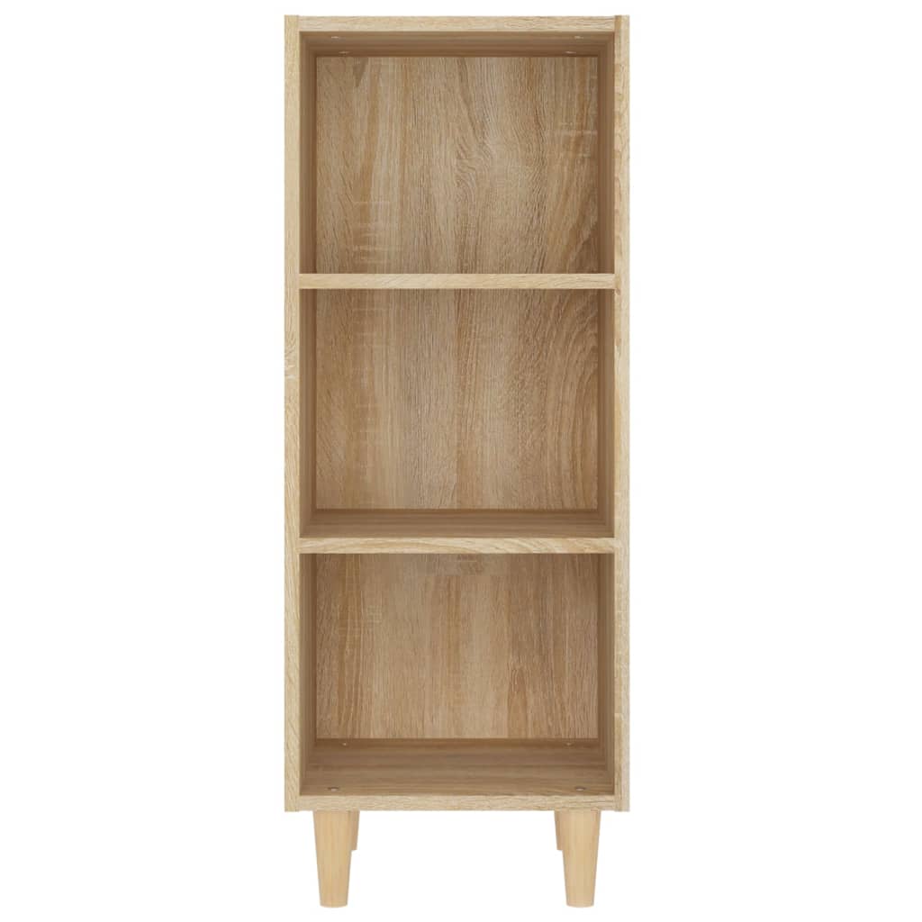 Komoda boja dimljenog sonome 34,5x32,5x90 cm konstruirano drvo