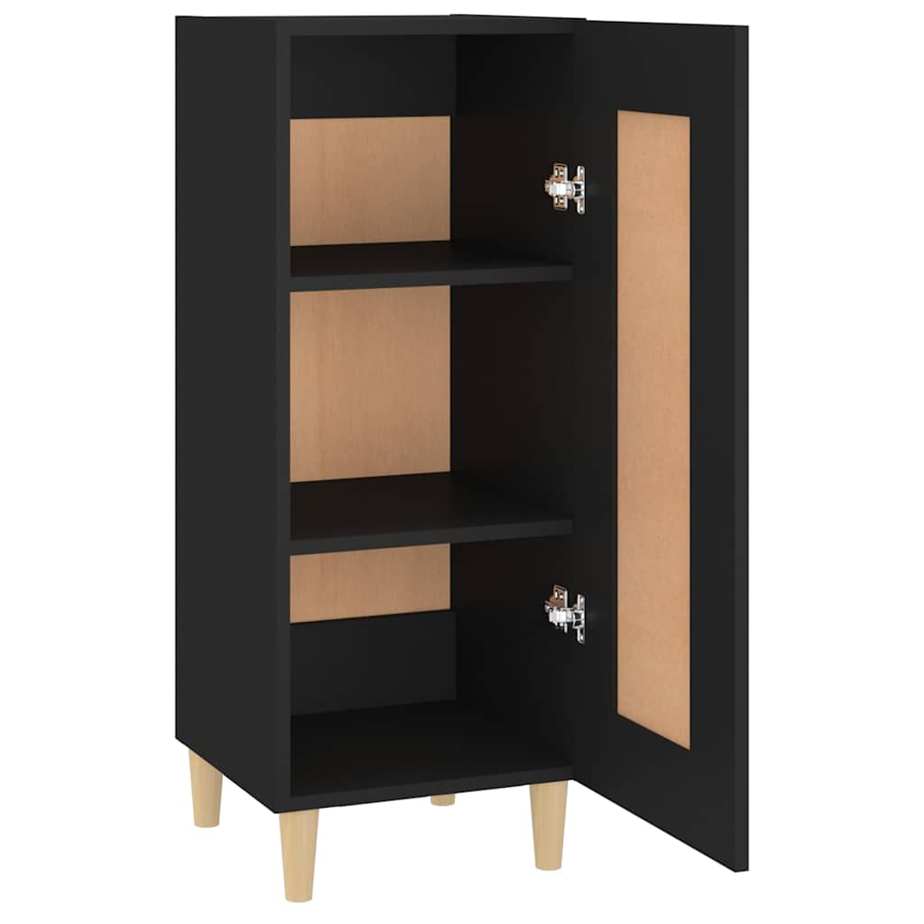 Komoda crna 34,5 x 34 x 90 cm od konstruiranog drva
