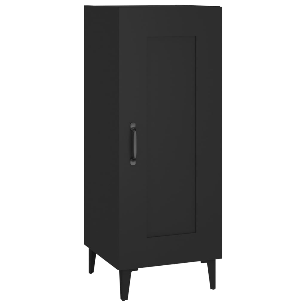 Komoda crna 34,5 x 34 x 90 cm od konstruiranog drva