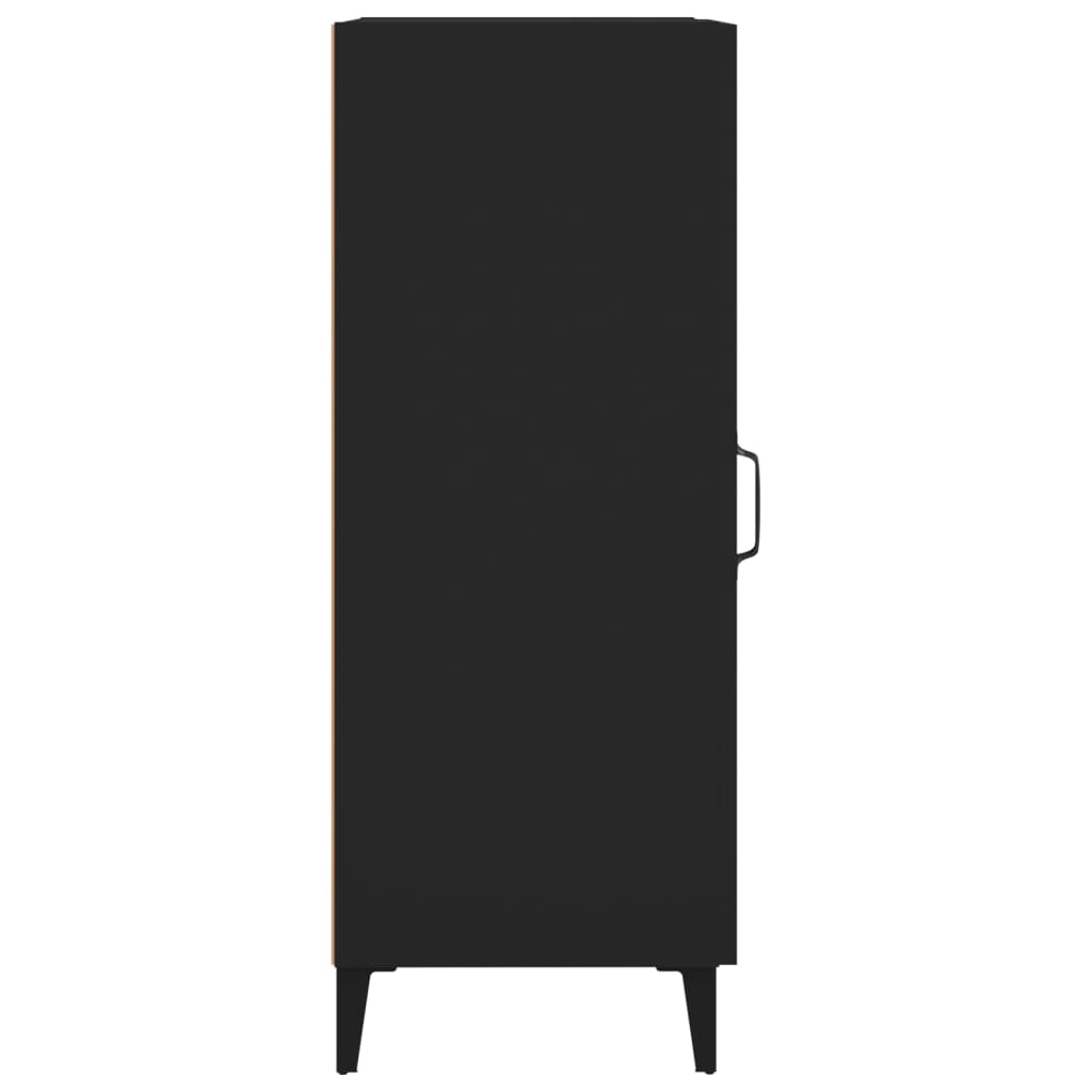 Komoda crna 34,5 x 34 x 90 cm od konstruiranog drva