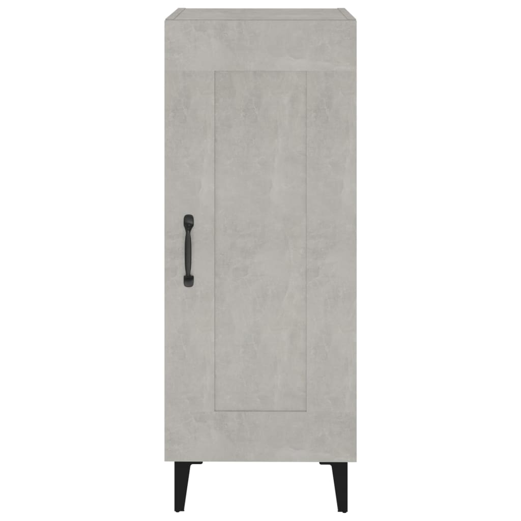Komoda siva boja betona 34,5x34x90 cm od konstruiranog drva
