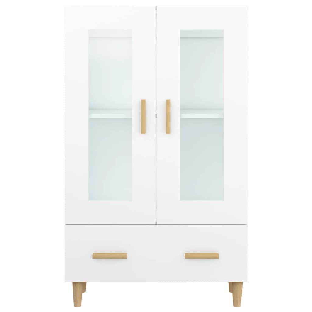 Visoka komoda bijela 70 x 31 x 115 cm od konstruiranog drva