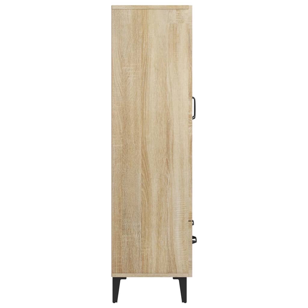 Visoka komoda boja hrasta sonome 70x31x115 cm konstruirano drvo