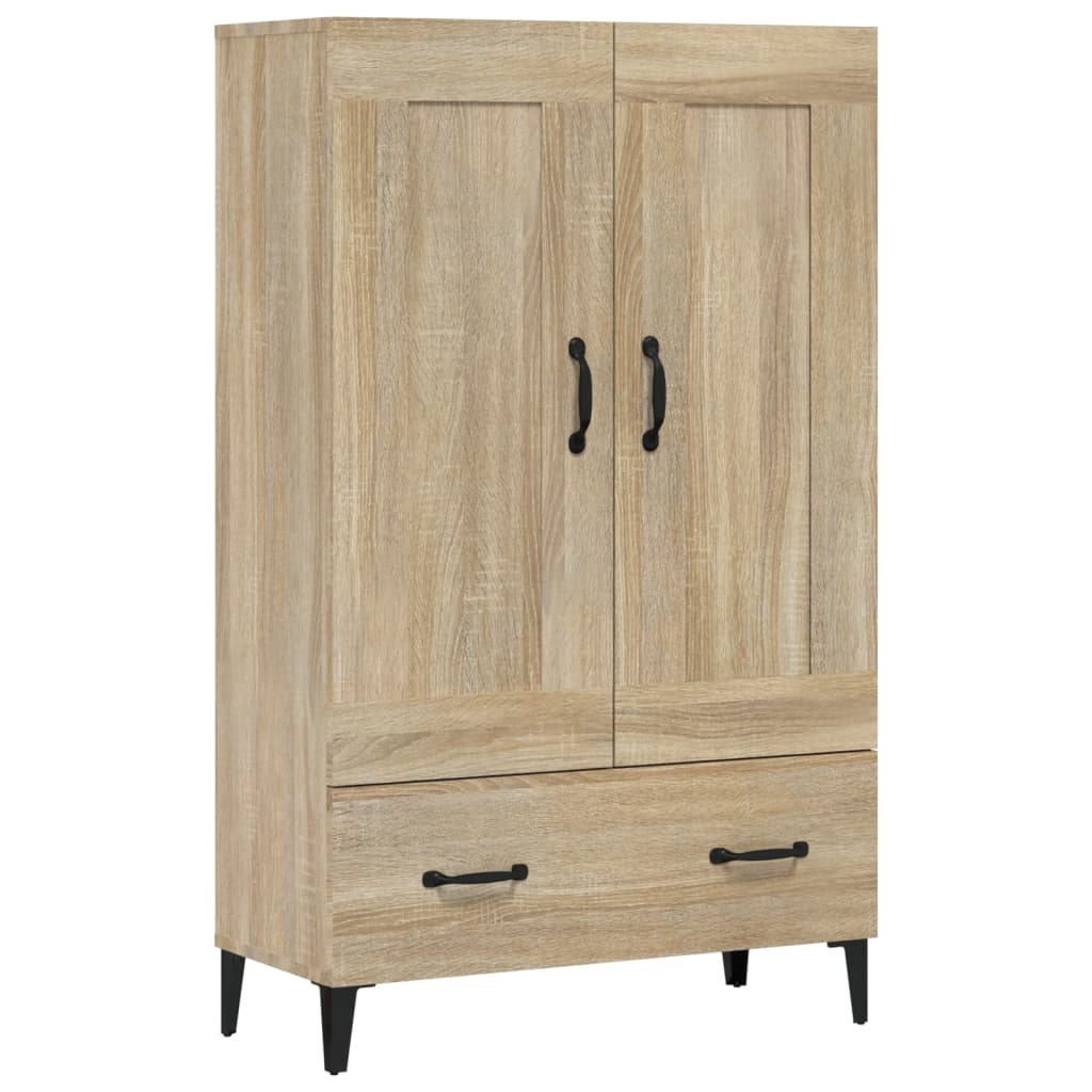 Visoka komoda boja hrasta sonome 70x31x115 cm konstruirano drvo