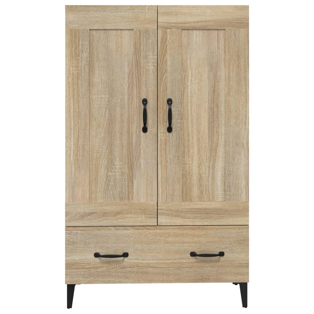 Visoka komoda boja hrasta sonome 70x31x115 cm konstruirano drvo