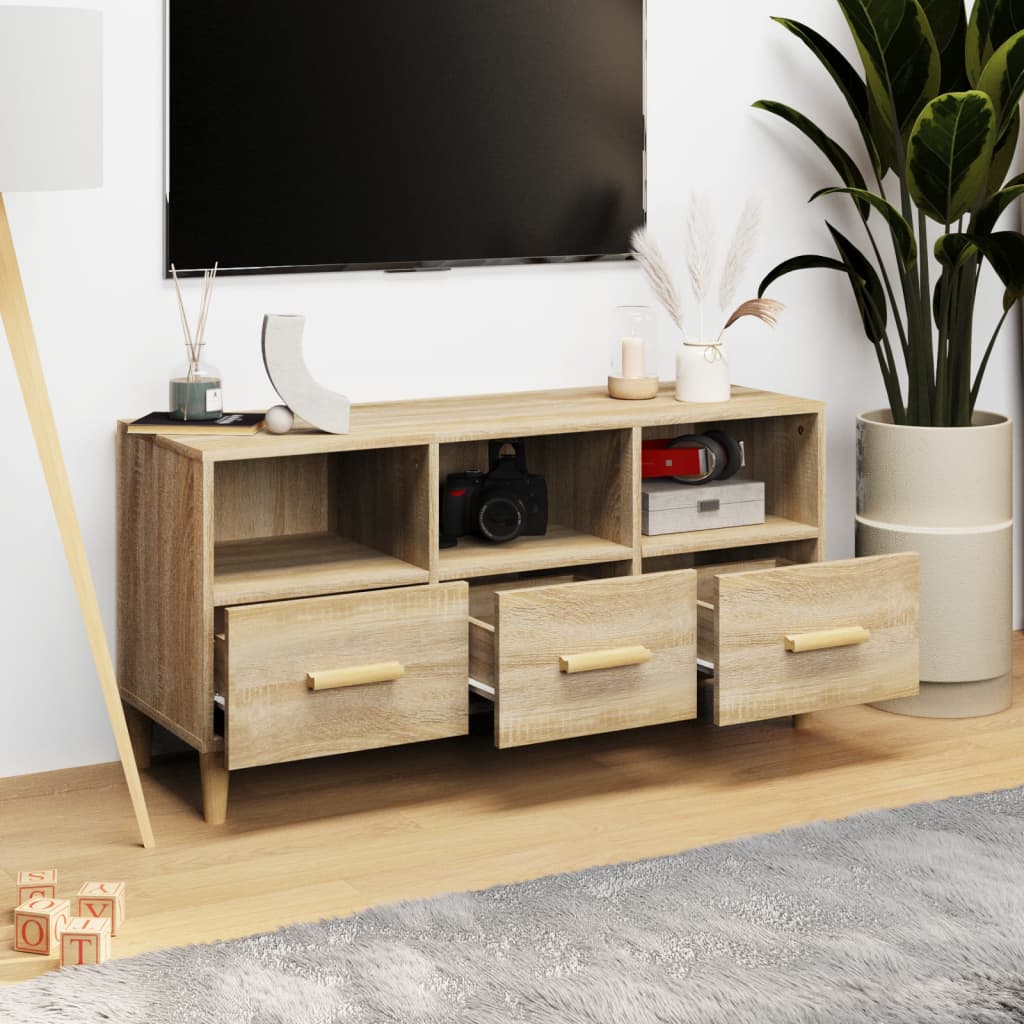 TV ormarić boja hrasta sonome 102x36x50 cm konstruirano drvo