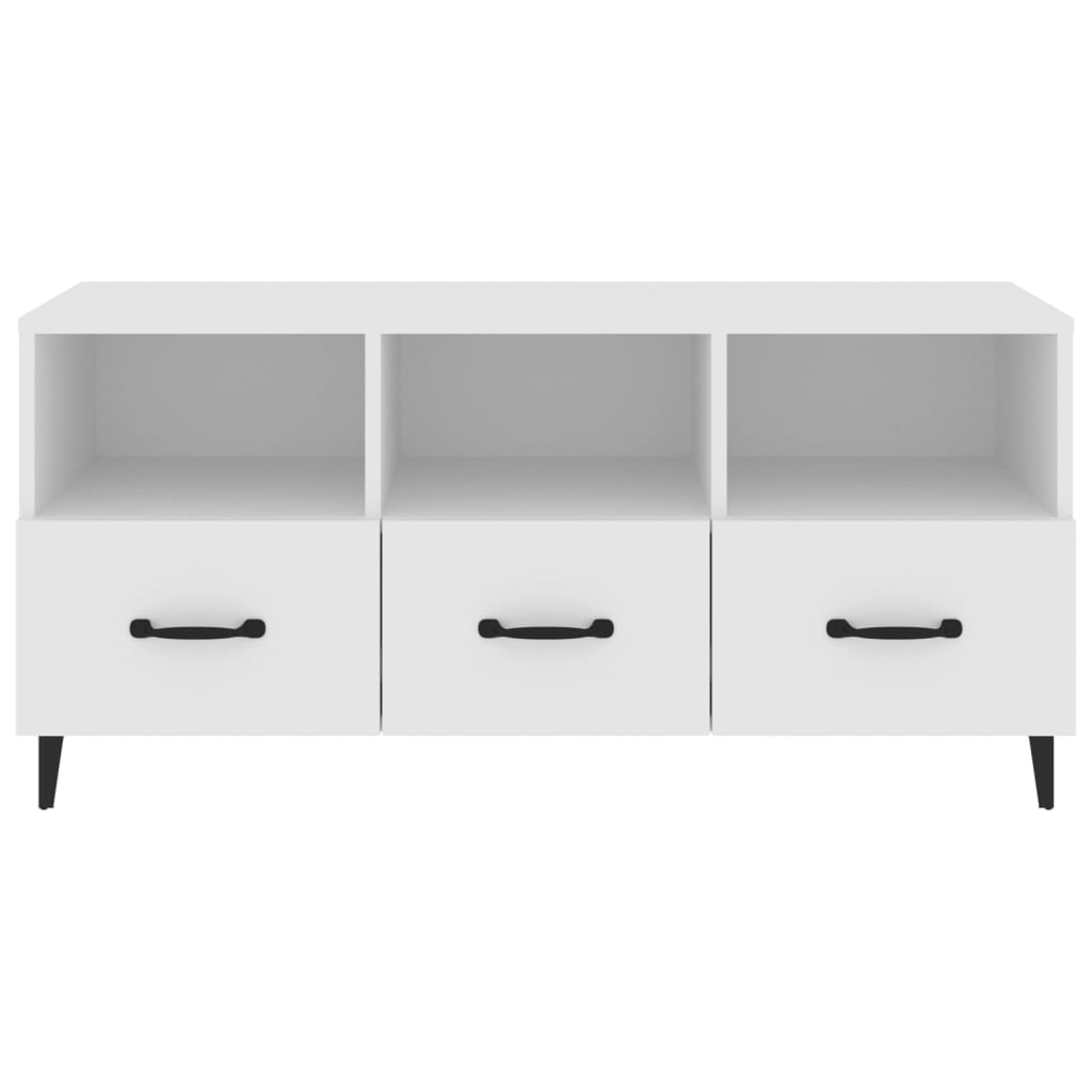 TV ormarić bijeli 102 x 35 x 50 cm od konstruiranog drva