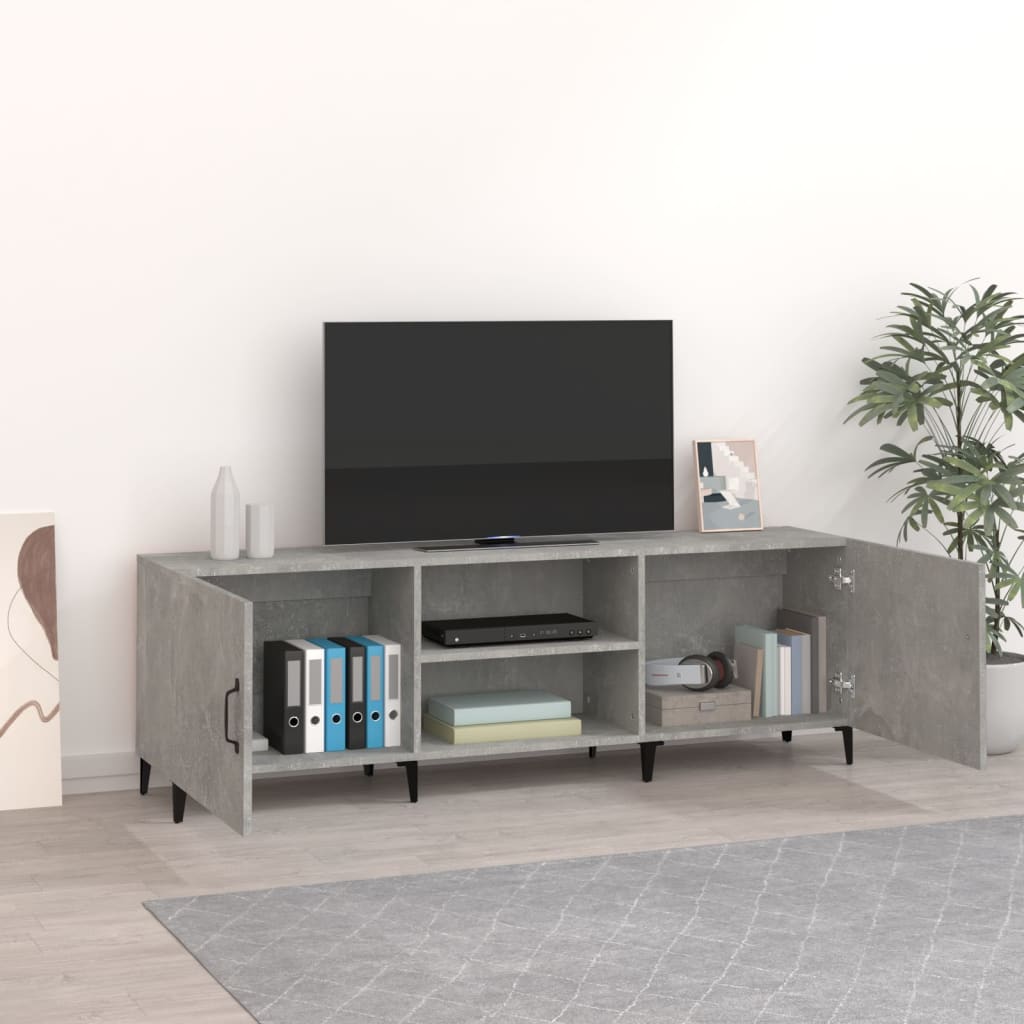 TV ormarić boja betona 150x30x50 cm od konstruiranog drva