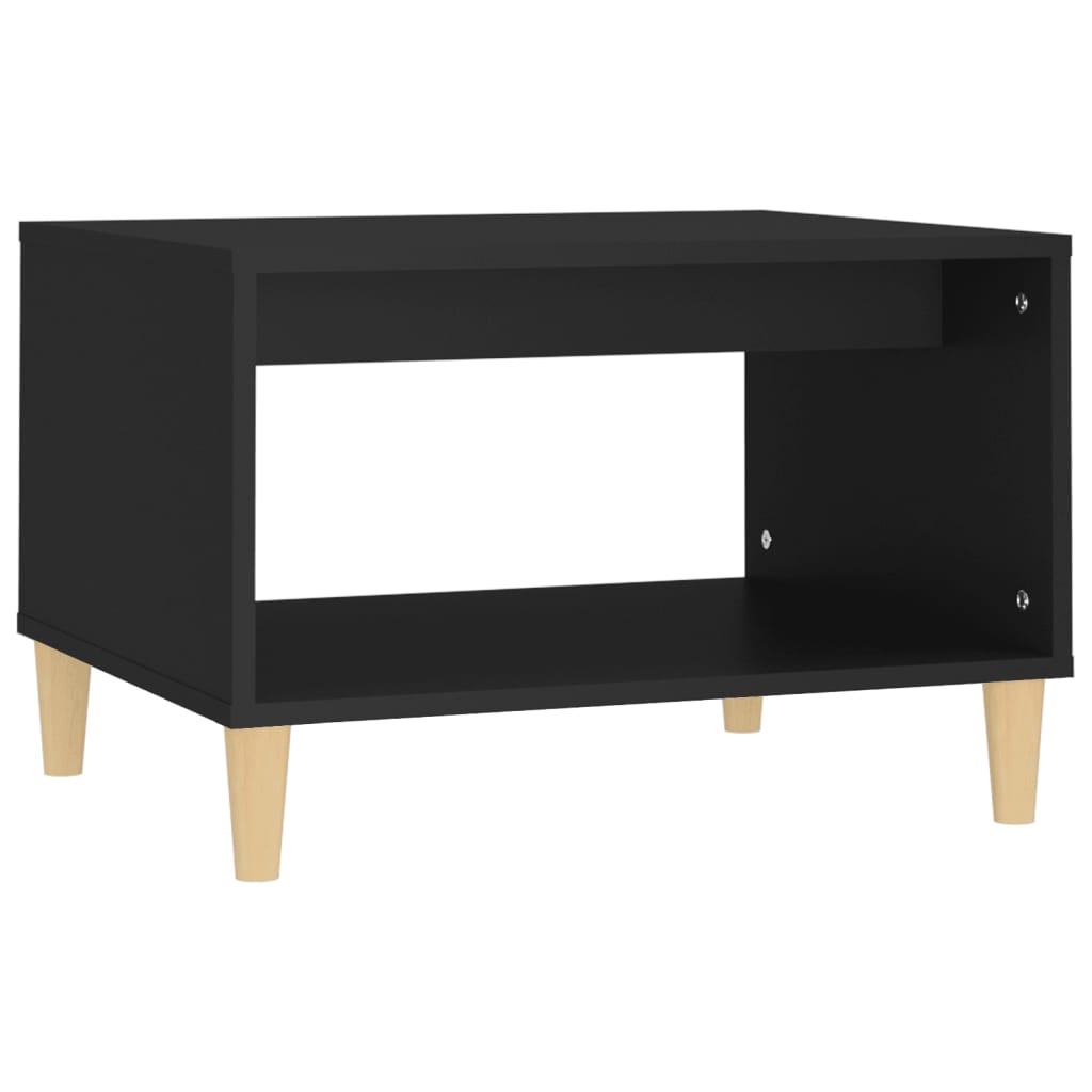 Stolić za kavu crni 60x50x40 cm od konstruiranog drva