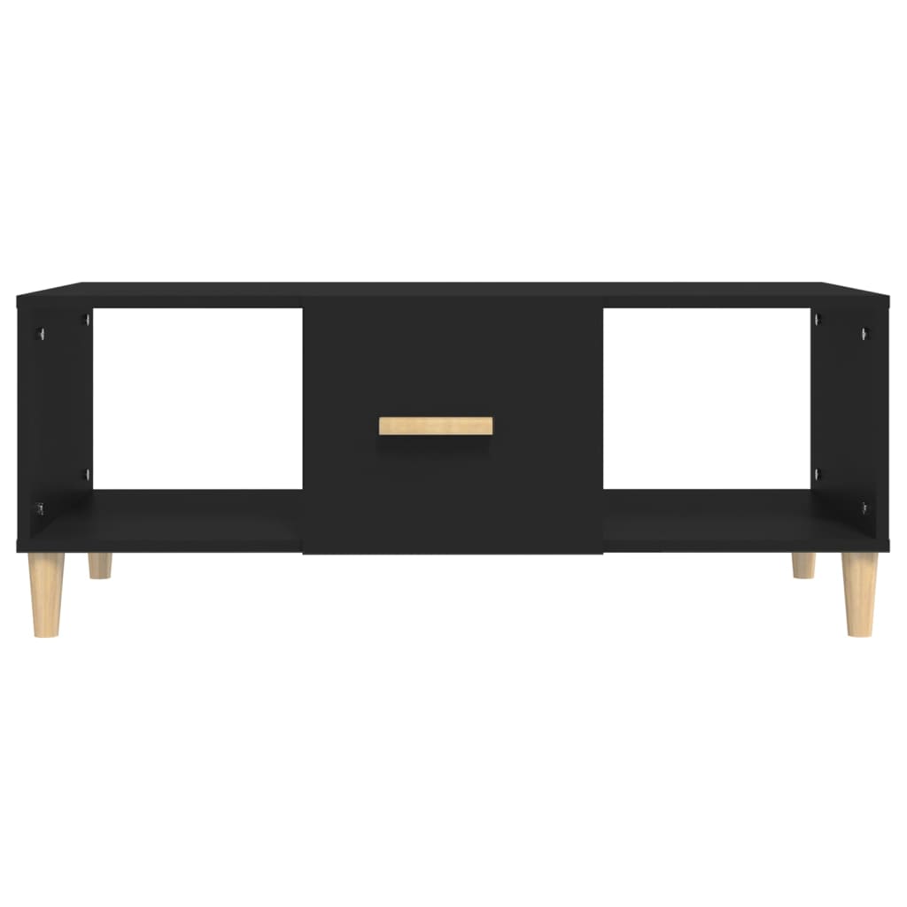 Stolić za kavu crni 102 x 50 x 40 cm od konstruiranog drva