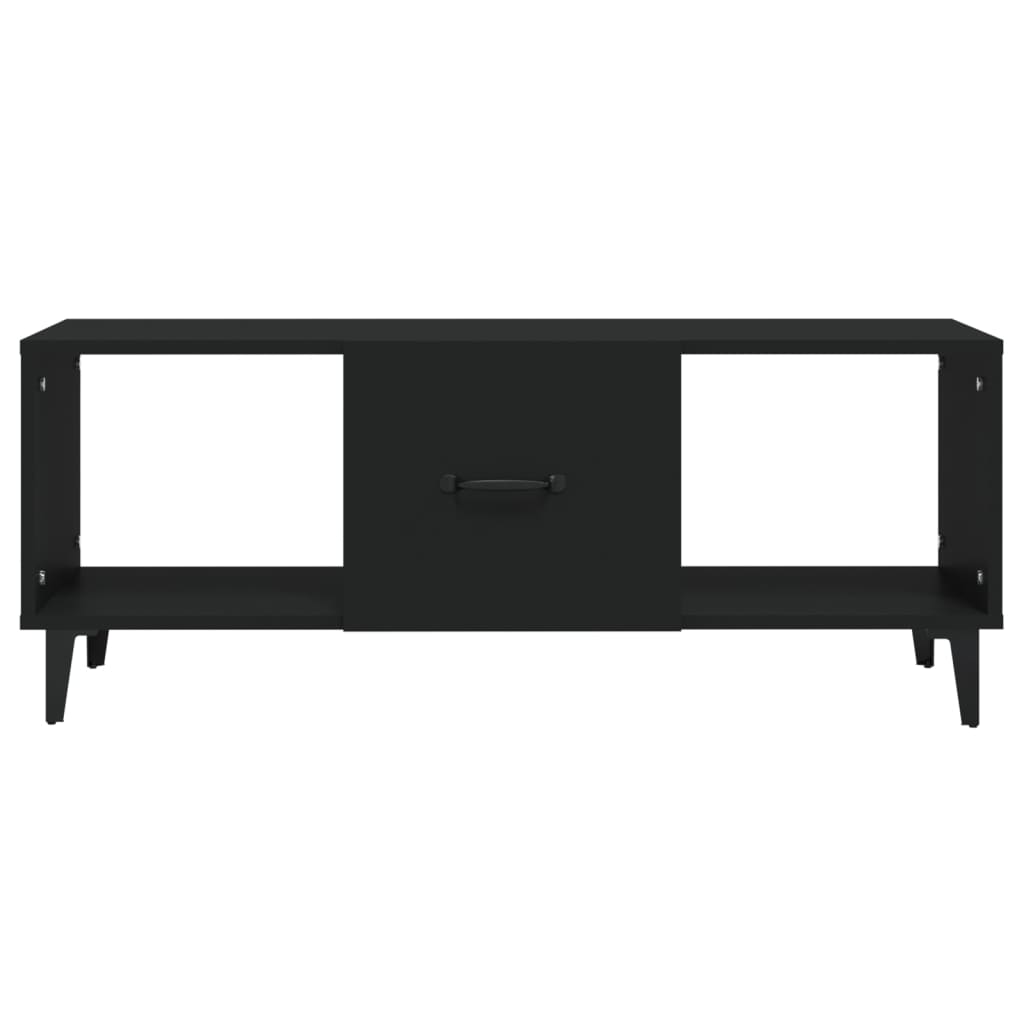 Stolić za kavu crni 102x50x40 cm od konstruiranog drva
