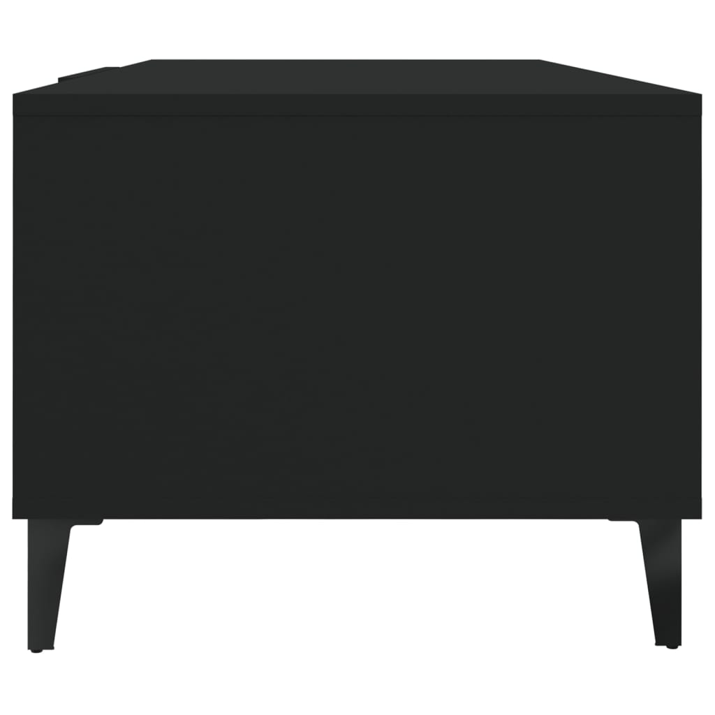 Stolić za kavu crni 102x50x40 cm od konstruiranog drva