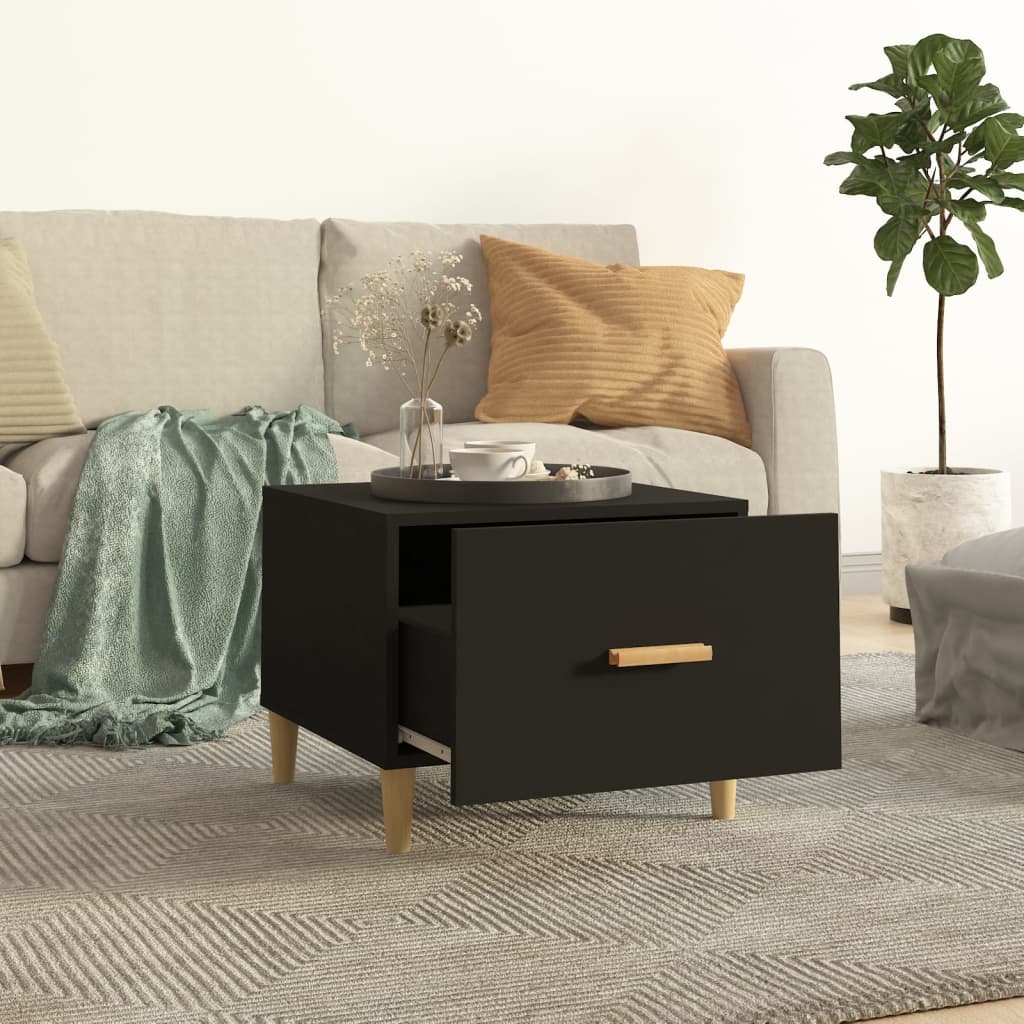 Stolići za kavu 2 kom crni 50x50x40 cm od konstruiranog drva