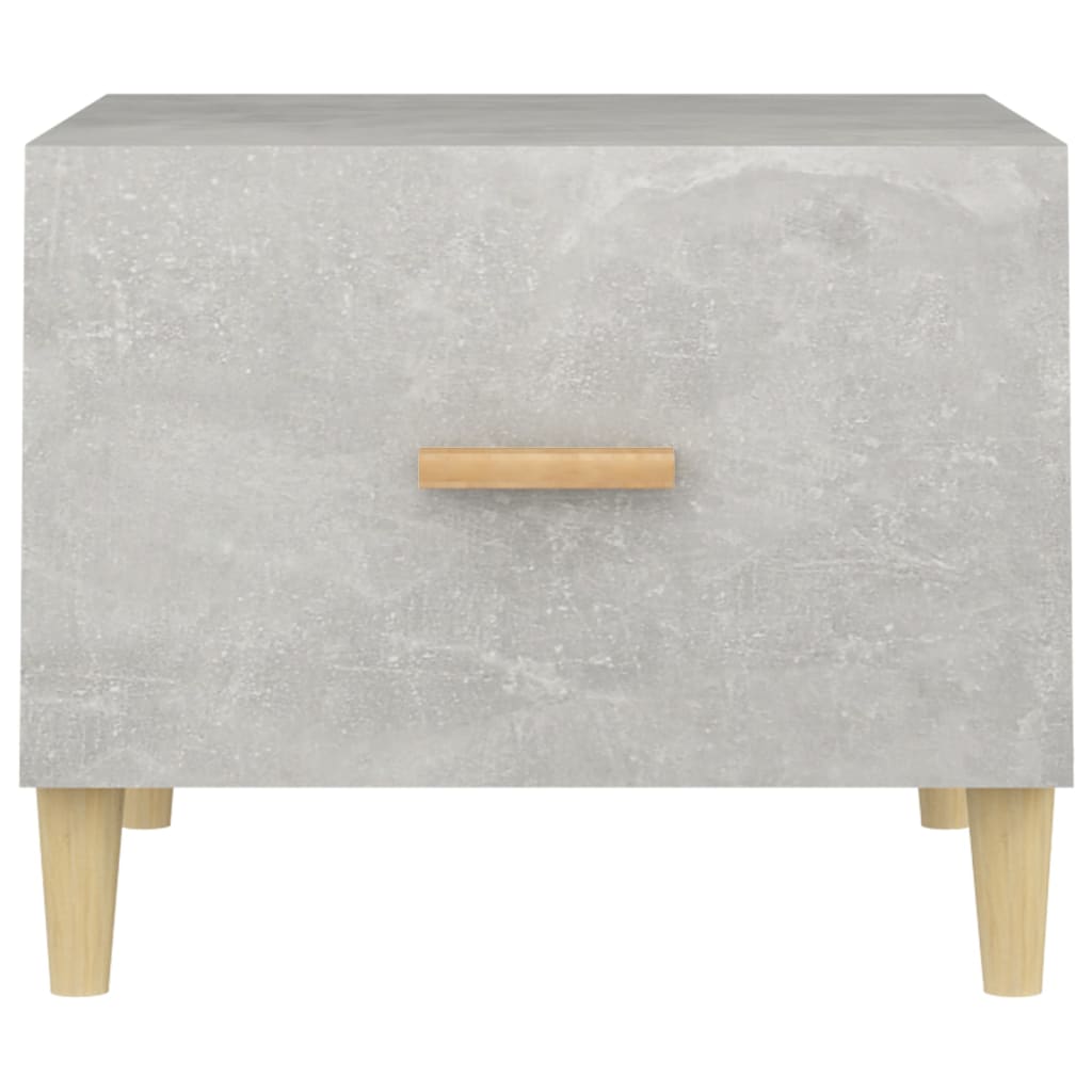 Stolići za kavu 2 kom Siva betona 50x50x40 cm konstruirano drvo