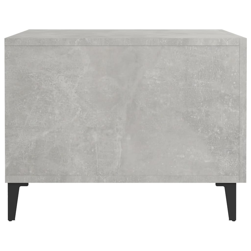 Stolić za kavu s metalnim nogama 2 kom boja betona 50x50x40 cm