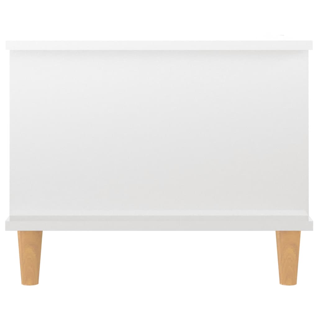 Stolić za kavu sjajni bijeli 90 x 50 x 40 cm konstruirano drvo
