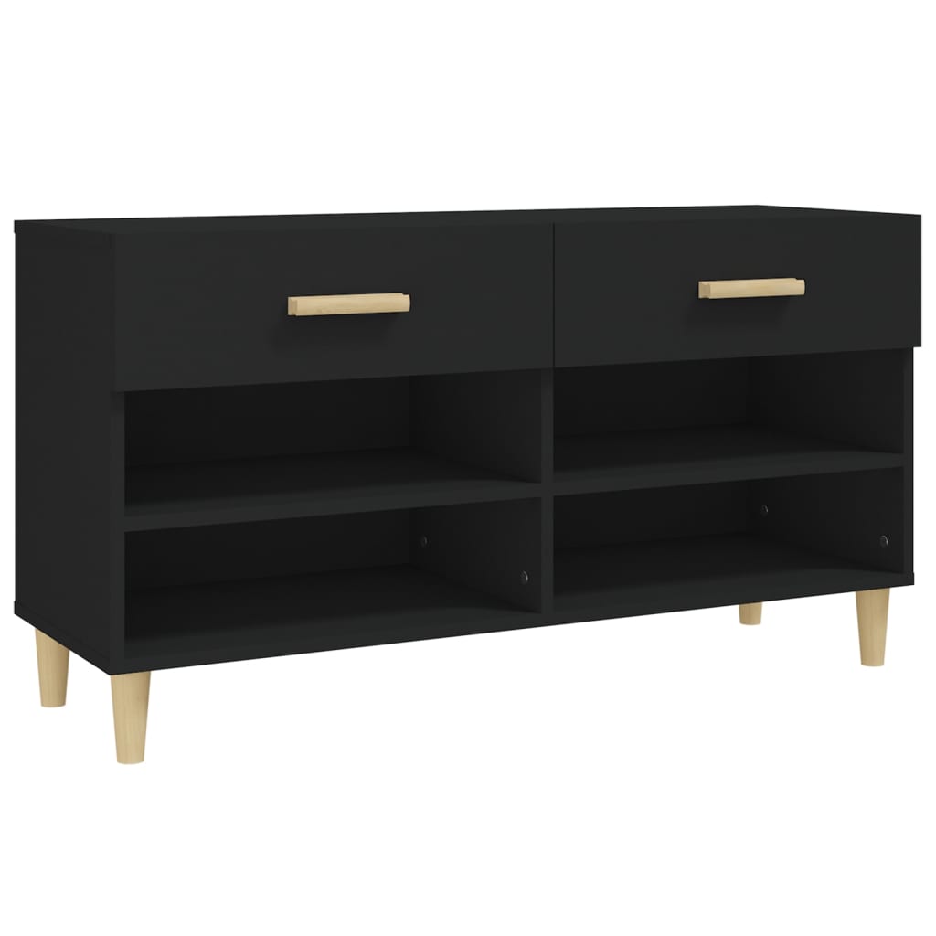Ormarić za cipele Crno 102x35x55 cm od konstruiranog drva