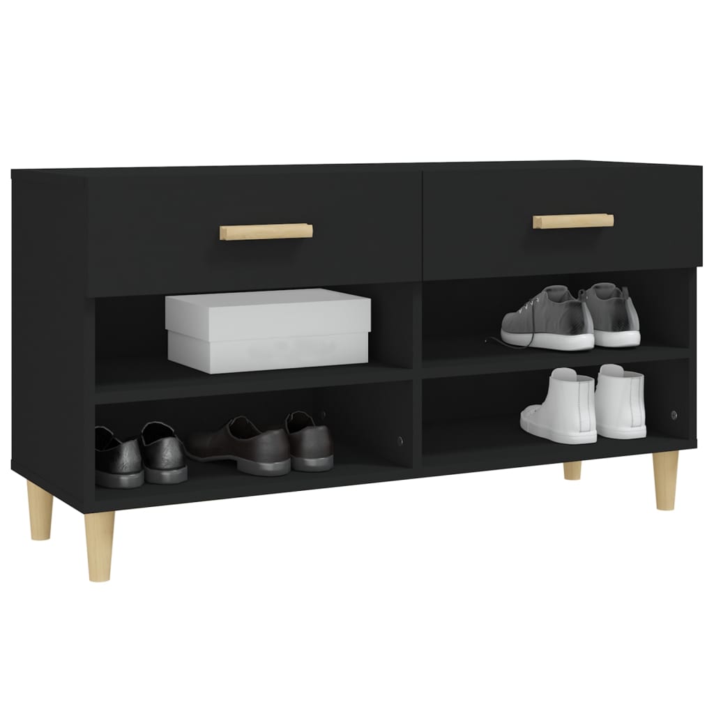 Ormarić za cipele Crno 102x35x55 cm od konstruiranog drva