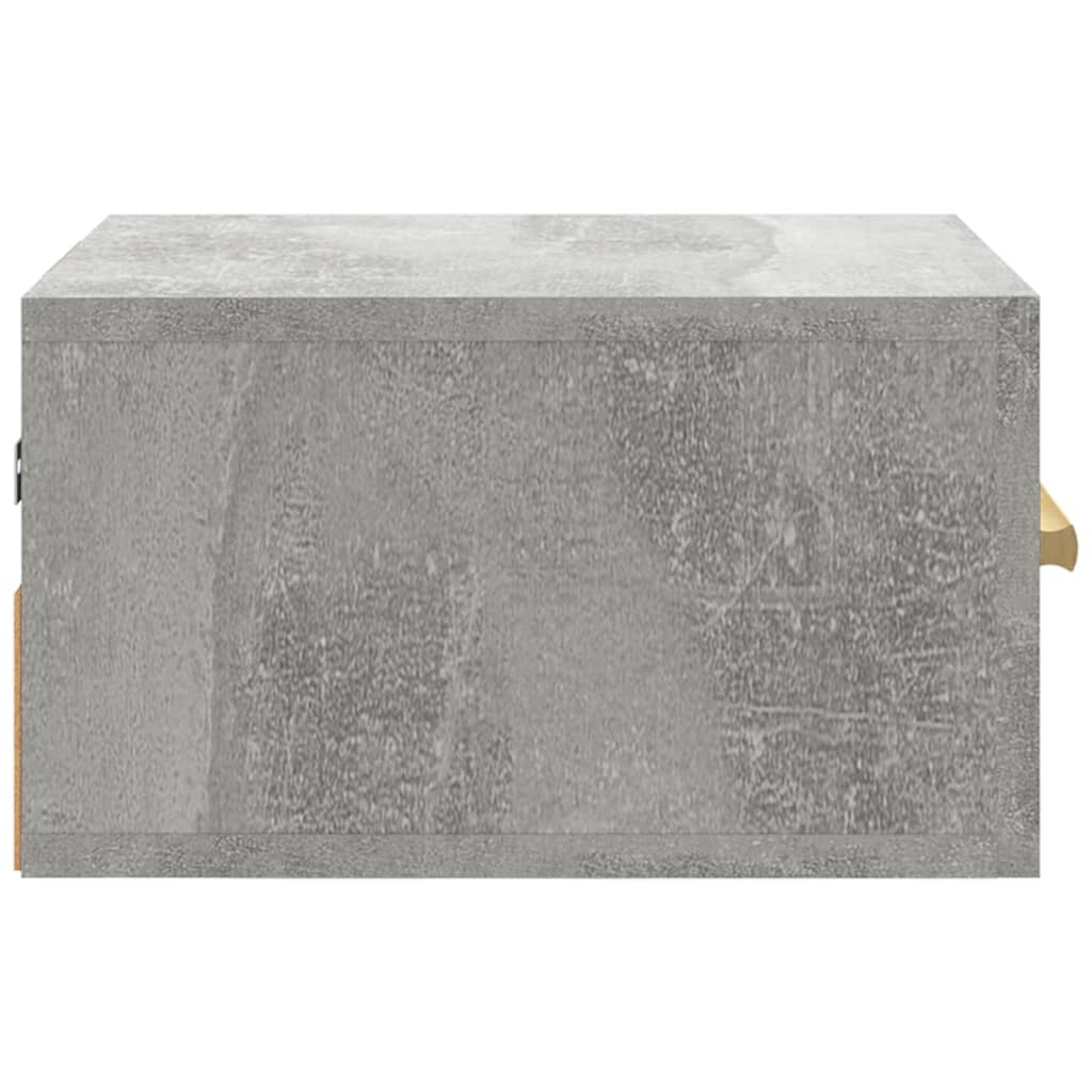 Zidni noćni ormarići 2 kom Siva betona 35 x 35 x 20 cm