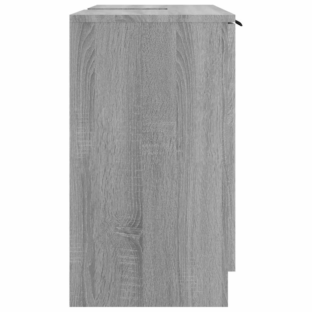 Kupaonski ormarić sivi hrast 64,5x33,5x59 cm konstruirano drvo