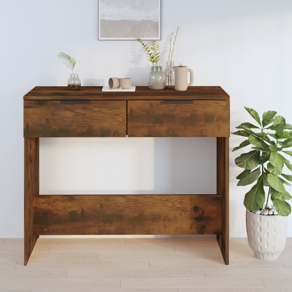 Konzolni stol boja hrasta 90x36x75 cm od konstruiranog drva