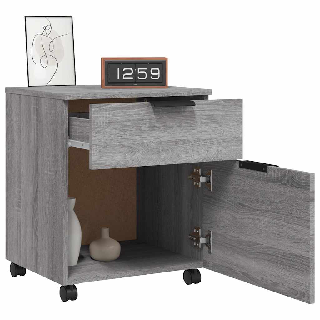 Mobilni ormarić za spise boja hrasta 45 x 38 x 54 cm drveni