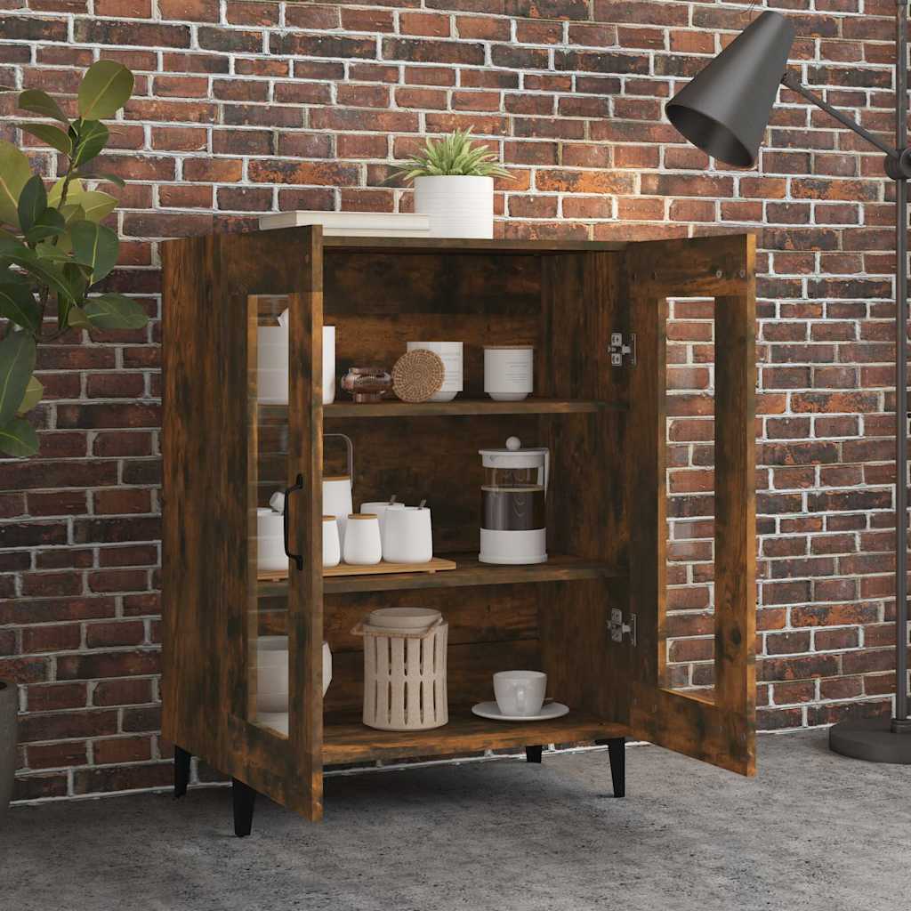 Komoda boja dimljenog hrasta 69,5x34x90 cm konstruirano drvo