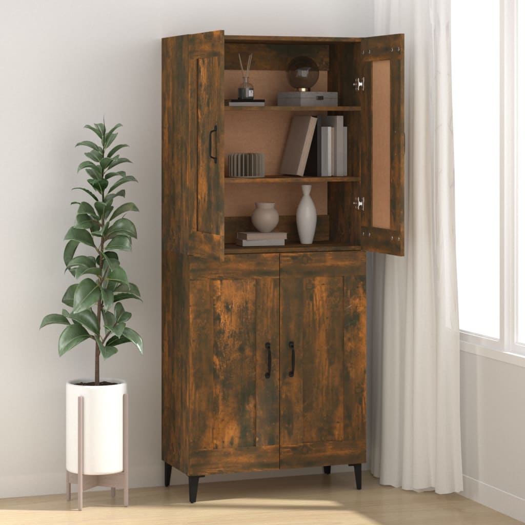 Komoda boja dimljenog hrasta 69,5x34x90 cm konstruirano drvo