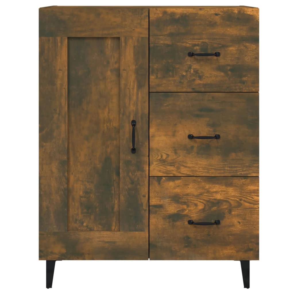 Komoda boja dimljenog hrasta 69,5x34x90 cm konstruirano drvo