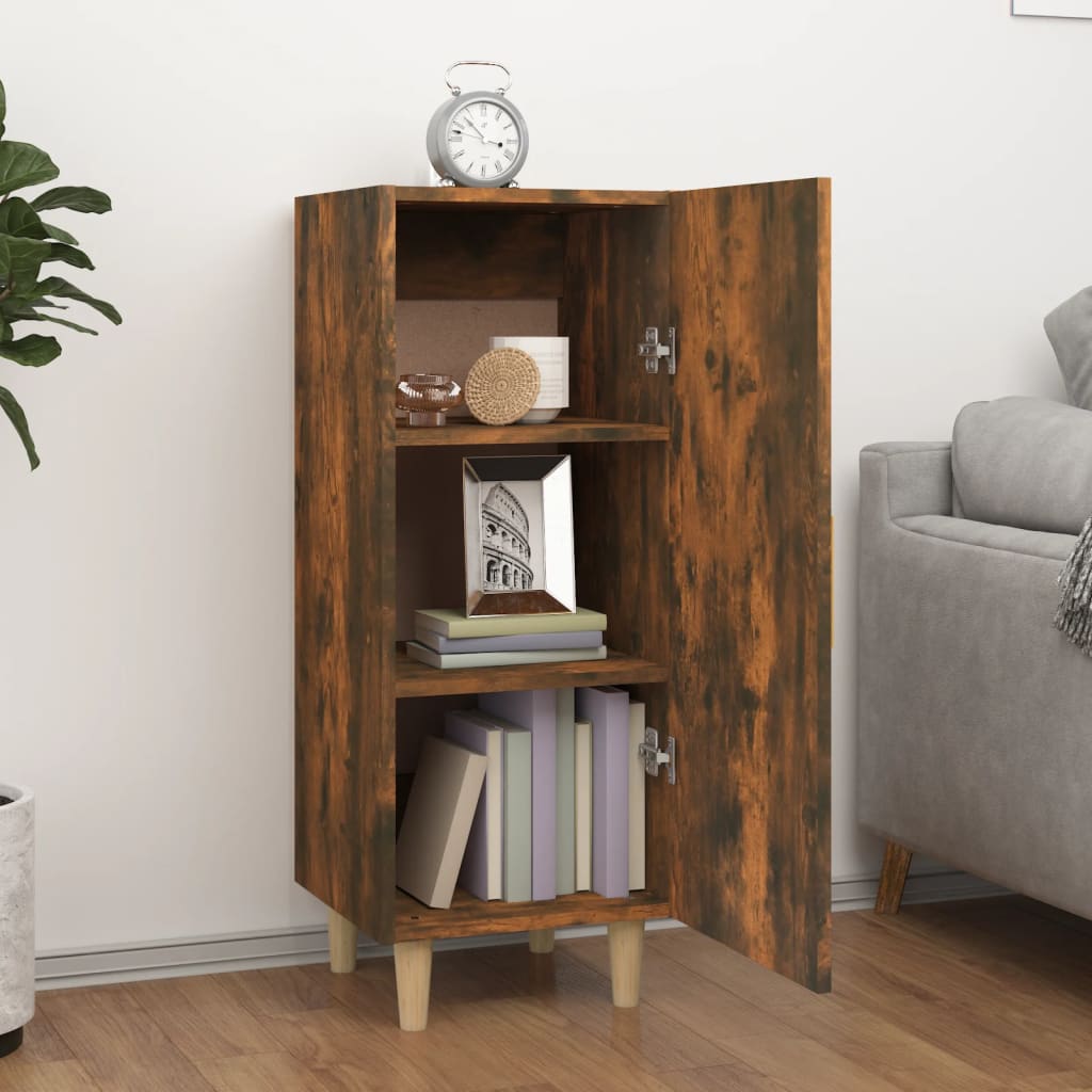 Komoda boja dimljenog hrasta 34,5x34x90 cm konstruirano drvo