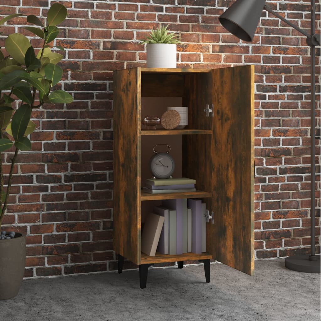 Komoda boja dimljenog hrasta 34,5x34x90 cm konstruirano drvo