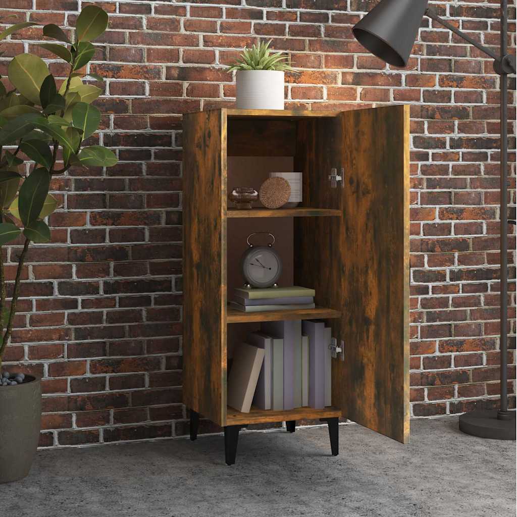 Komoda boja dimljenog hrasta 34,5x34x90 cm konstruirano drvo