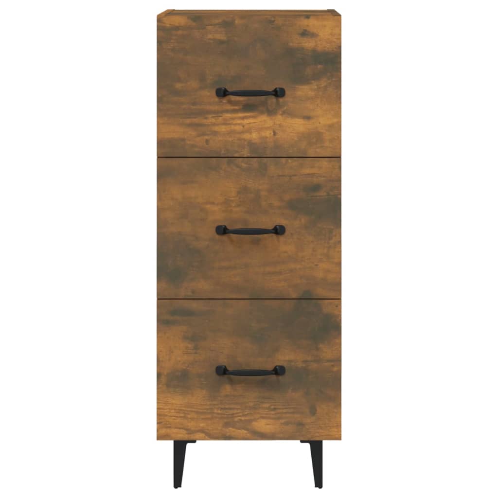 Komoda boja dimljenog hrasta 34,5x34x90 cm konstruirano drvo