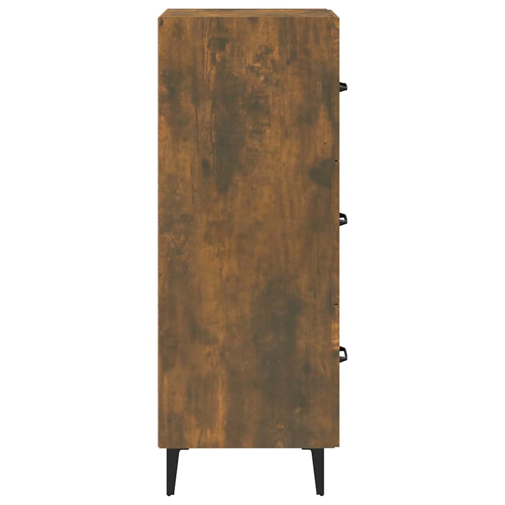 Komoda boja dimljenog hrasta 34,5x34x90 cm konstruirano drvo