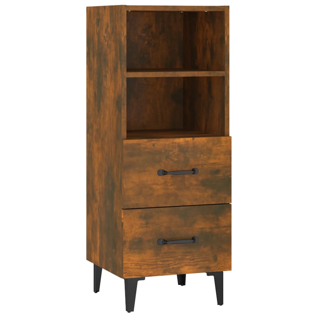 Komoda boja dimljenog hrasta 34,5x34x90 cm konstruirano drvo